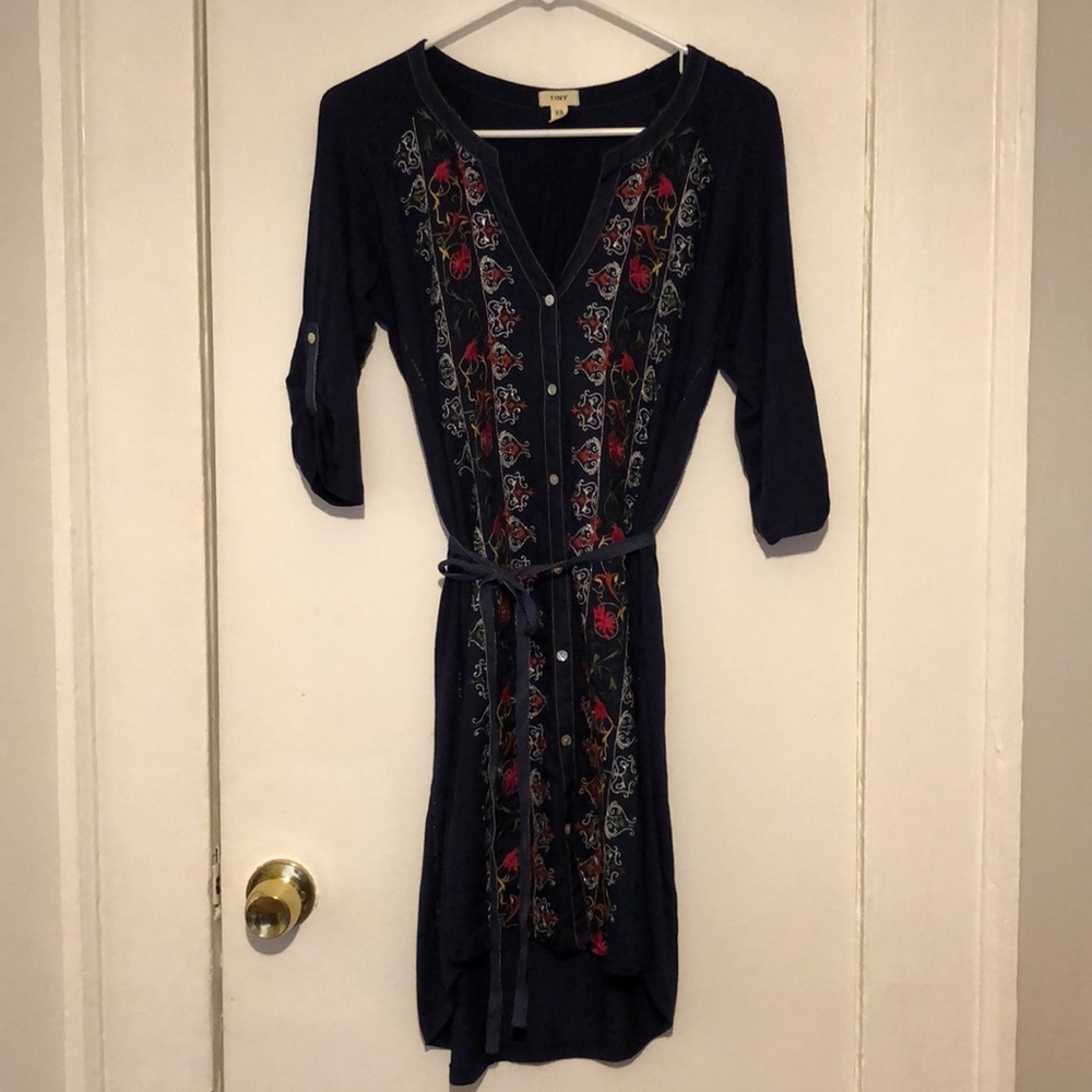 Anthropologie Embroidered Dress